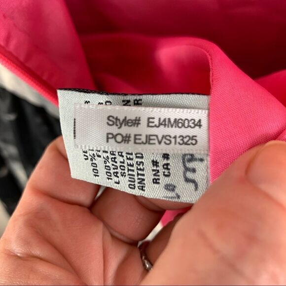 Eliza J B/W Sleeveless Black/White/Gray Floral Fit & Flare Dress Sz 14 - Picture 9 of 10